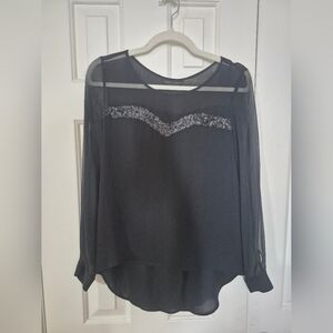100% Silk Sequin Blouse